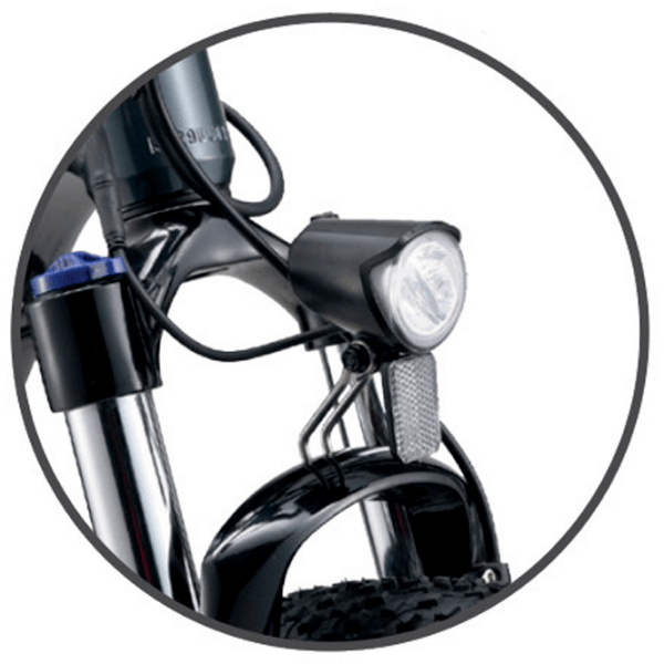 Bicicletă electrică ApeRyder Buffalo-F Gray 26" | 250 W | p&acirc;nă la 60 km photo 2