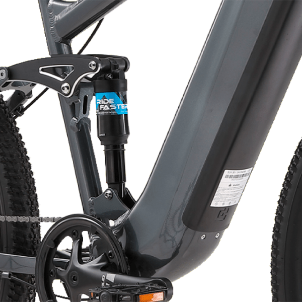 Bicicletă electrică ApeRyder Buffalo-E Gray 27.5" | 250 W | p&acirc;nă la 80 km photo 3