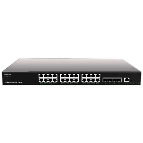 Switch Grandstream GWN7813 Black 128 Gbit/ s photo 1
