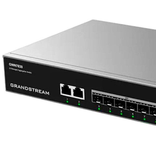 Switch Grandstream GWN7830 Black 96 Gbit/ s photo 4