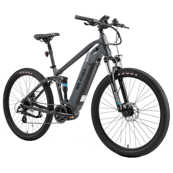 Bicicletă electrică ApeRyder Buffalo-M Antracit 27.5" | 250 W | p&acirc;nă la 80 km photo 2
