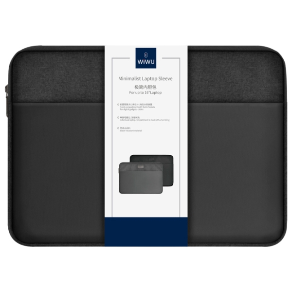 Чехол для ноутбука WIWU Minimalist 16" Черный  photo 4