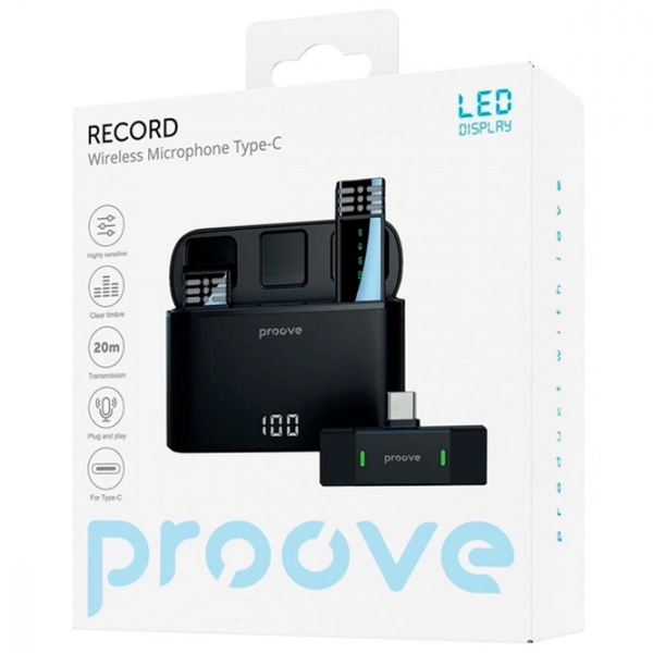 Microfon Proove Record Type-C Black  photo 2