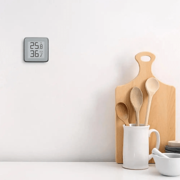 Senzor de Temperatură si Umiditate Xiaomi MHO-C402 White  photo 4