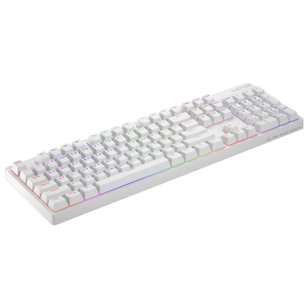 Tastatură Hator Rockfall 2 White Gaming, Cu fir photo 3