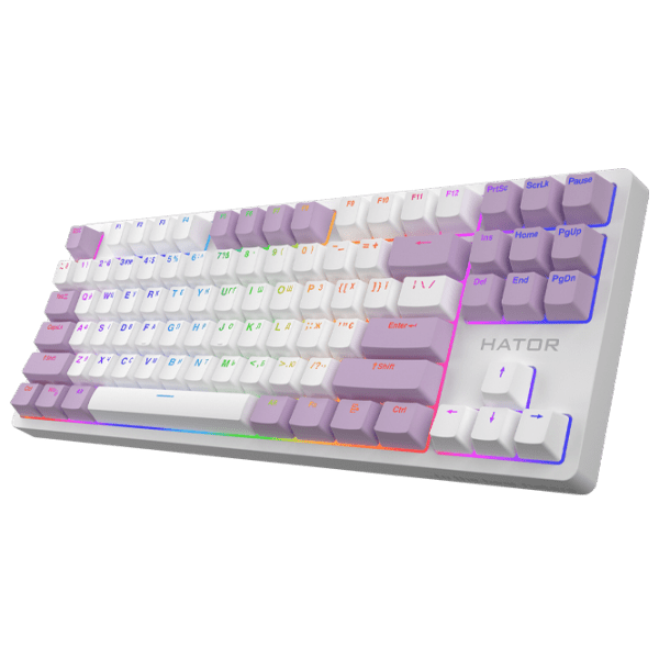 Tastatură Hator Rockfall 2 Mecha Signature Edition White Gaming, Cu fir photo 2