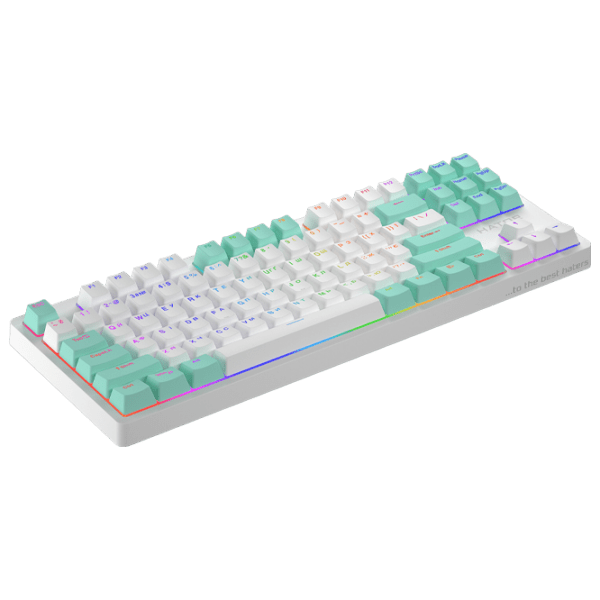 Tastatură Hator Rockfall 2 Mecha Signature Edition White Gaming, Cu fir photo 3