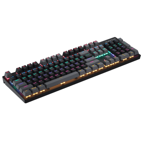 Tastatură Hator Starfall Rainbow Origin Red Black Gaming, Cu fir photo 3