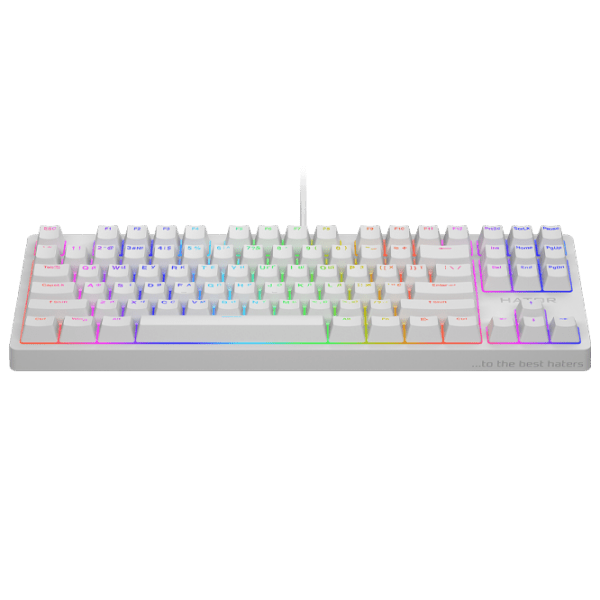 Клавиатура Hator Rockfall 2 Optica TKL Белый Игровой, Проводная photo 2