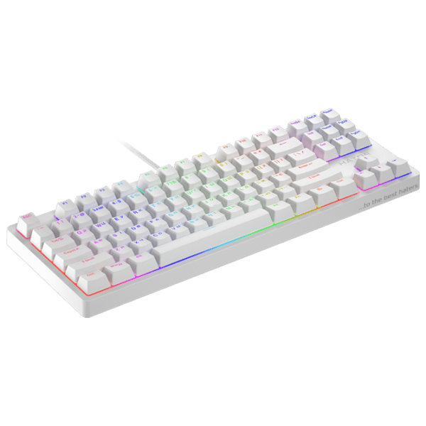 Клавиатура Hator Rockfall 2 Optica TKL Белый Игровой, Проводная photo 3