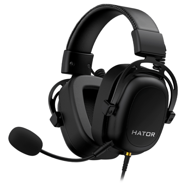 Căști Hator Hypergang 2 Black Cu fir / Gaming / Over the ear photo 3