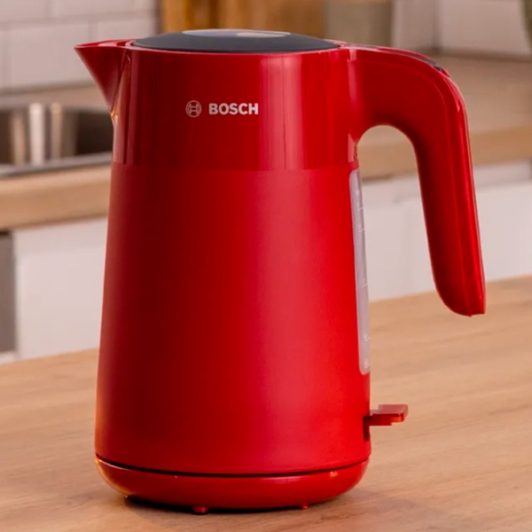 Ceainic electric Bosch TWK2M164 Red 2400 W, 1.7l, Material interior: Plastic photo 2