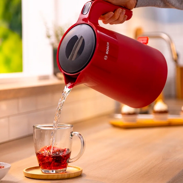 Ceainic electric Bosch TWK2M164 Red 2400 W, 1.7l, Material interior: Plastic photo 7