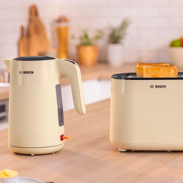 Ceainic electric Bosch TWK2M167 Beige 2400 W, 1.7l, Material interior: Plastic photo 2