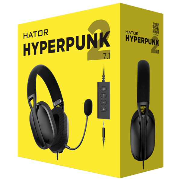 Căști Hator Hyperpunk 2 USB 7.1 Black Cu fir / Gaming / Over the ear photo 7