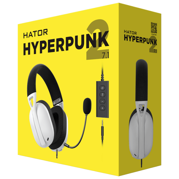 Căști Hator Hyperpunk 2 USB 7.1 White Cu fir / Gaming / Over the ear photo 6