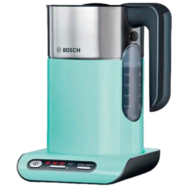 Ceainic electric Bosch TWK8612P Turquoise 2400 W, 1.5 l, Material interior: Inox photo 2