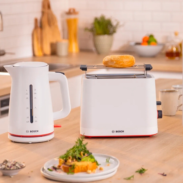 Ceainic electric Bosch TWK3M121 White 2400 W, 1.7l, Material interior: Plastic photo 2