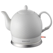 Ceainic electric Concept RK-0050 White 1000 W, 1.2 l, Material interior: Ceramică