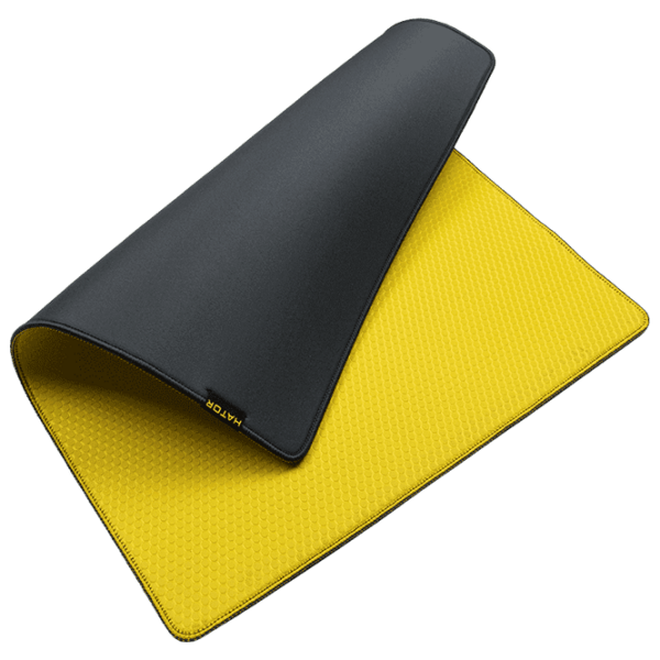 Covoraș pentru mouse Hator Tonn EVO M Yellow Black 360 x 300 x 4 mm photo 3
