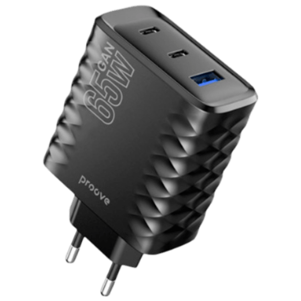 Încărcător de rețea Proove Silicone Power (65 W) Black  / Black photo 1