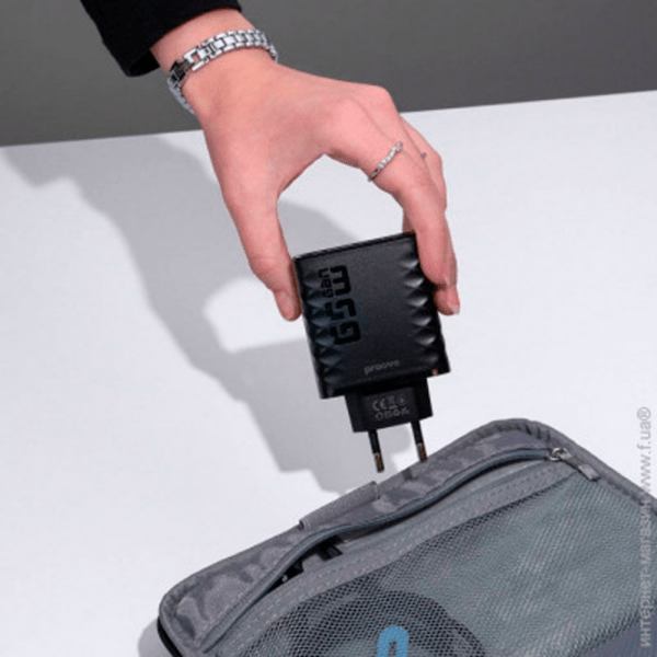 Încărcător de rețea Proove Silicone Power (65 W) Black  / Black photo 3