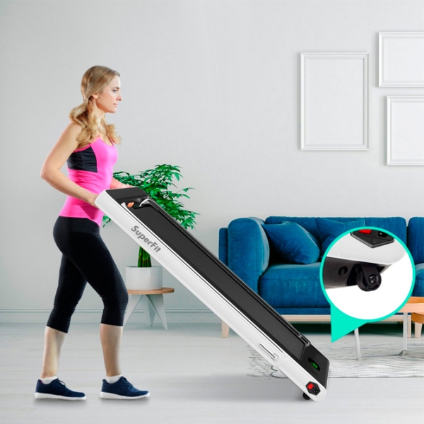 Беговая дорожка Costway SP37514DE-WH Белый 120 кг, 12 км/ч photo 4
