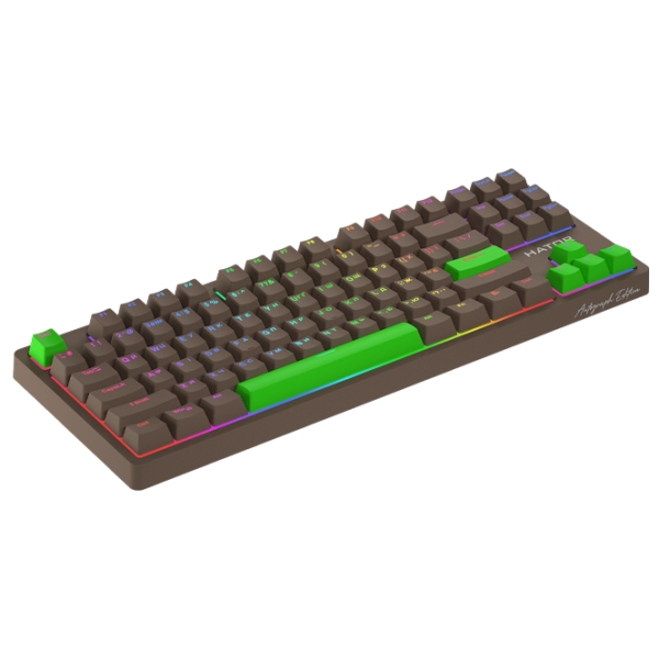 Tastatură Hator Rockfall 2 Mecha TKL Autograph Edition Brown Gaming, Cu fir photo 3