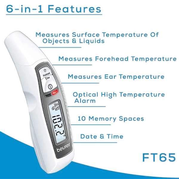 Termometru Beurer FT70 White Baterii photo 3