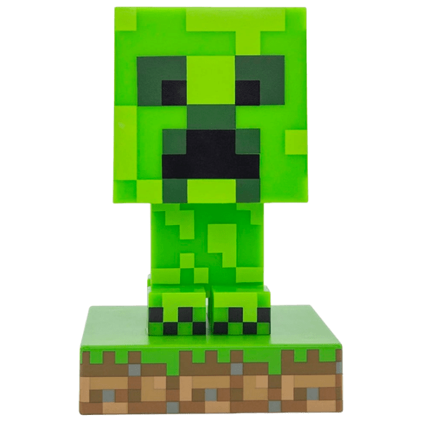 Lampă de masă fan Paladone Creeper Icon V2 Green Baterie photo 1