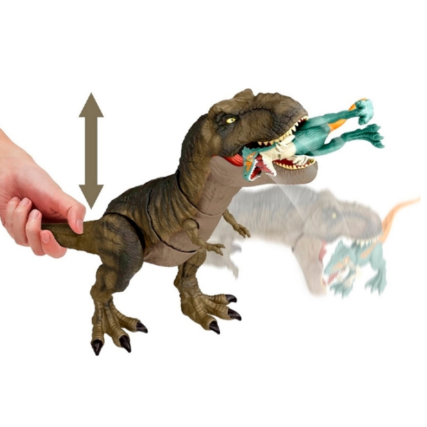 Figurină Mattel Jurassic World Tyrannosaurus Rex 4+ / Brown photo 3