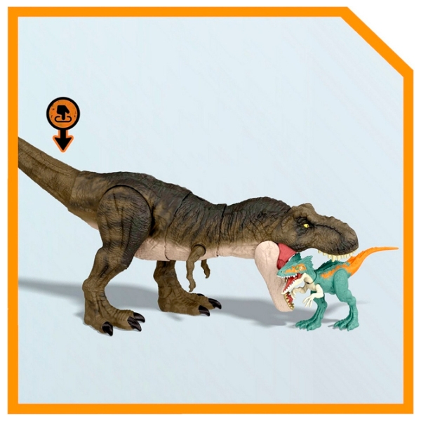 Figurină Mattel Jurassic World Tyrannosaurus Rex 4+ / Brown photo 6