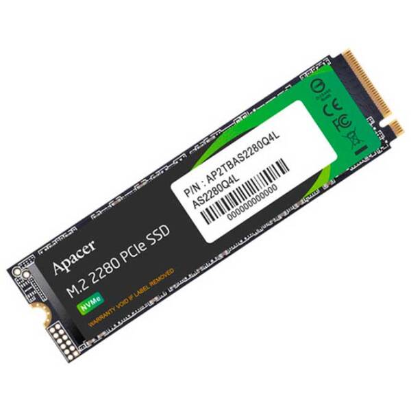 SSD Apacer AS2280Q4L M.2 NVMe 512 ГБ Скорость чтения: 3600 Мб/ с,
Скорость записи: 3000 MБ/ с photo 3