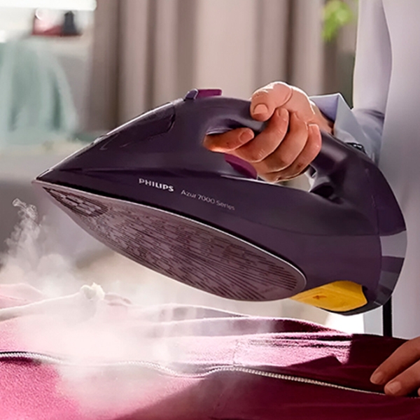 Fier de călcat Philips DST7061/30 Purple 3000 W, 55 g/min, 0.3 l, SteamGlide Elite photo 5
