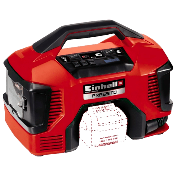 Автомобильный компрессор Einhell 6 in 1 Pressito 11 Bar Pxc Solo Красный 21 л/ мин/ 11 бар photo 1