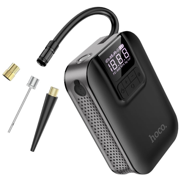 Compresor auto Hoco S53 Breeze Black 3.5 bar photo 2