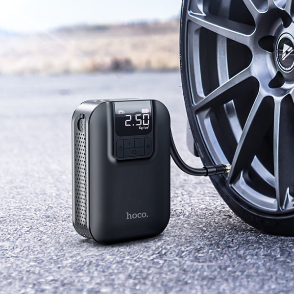 Compresor auto Hoco S53 Breeze Black 3.5 bar photo 5