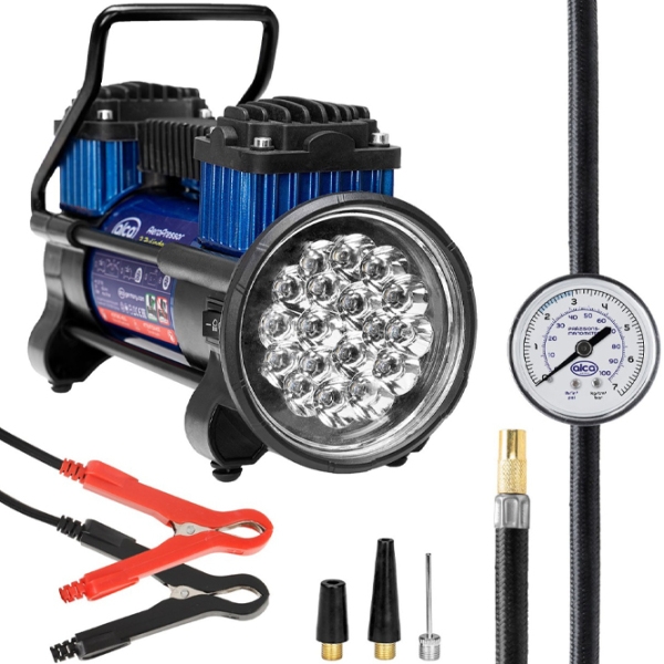 Compresor auto Alca 2-ZYLINDER Black 60 l/ min/ 10 bar photo 6