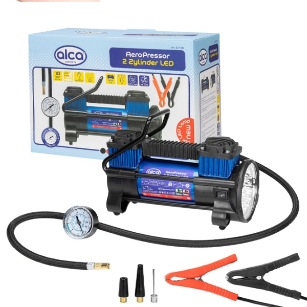 Compresor auto Alca 2-ZYLINDER Black 60 l/ min/ 10 bar photo 7