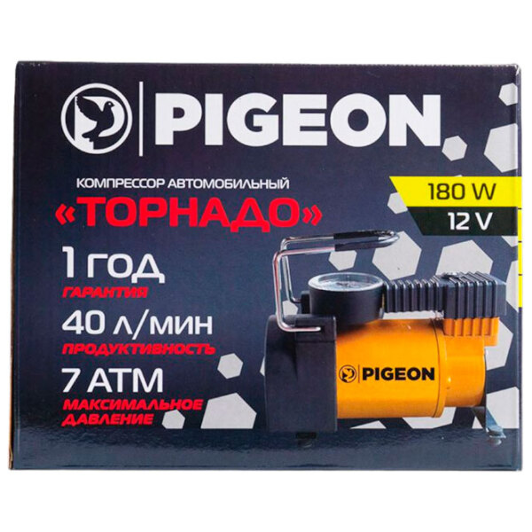 Автомобильный компрессор Pigeon Tornado Золото 40 л/ мин/ 7 бар photo 3