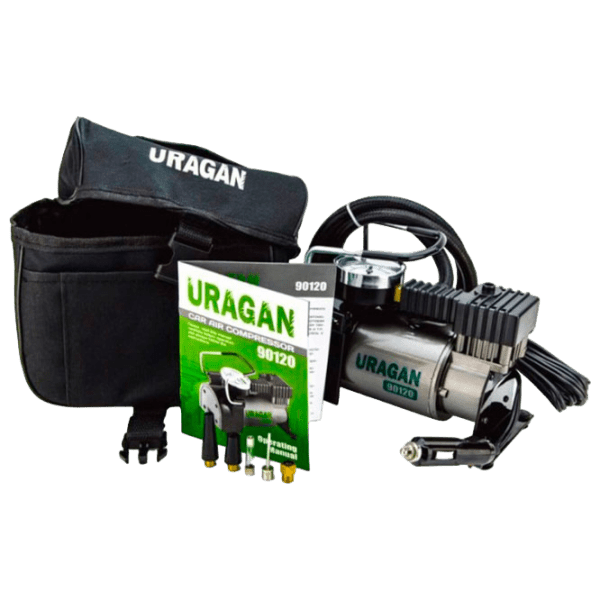 Compresor auto Uragan 90120 Black 37 l/ min/ 7 bar photo 1