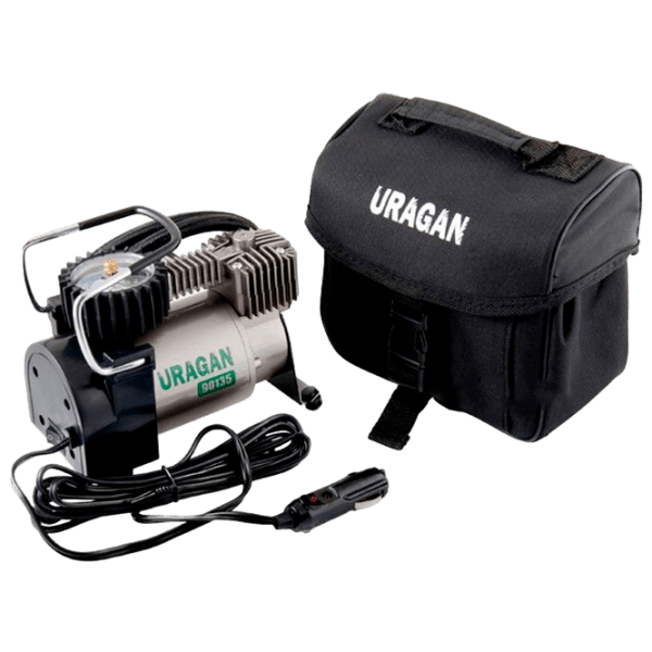 Compresor auto Uragan 90135 Black 37 l/ min/ 7 bar photo 1