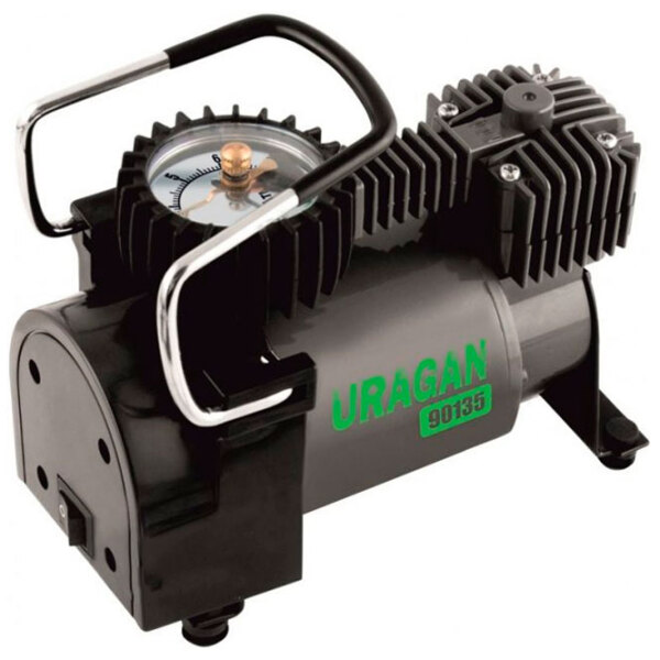 Compresor auto Uragan 90135 Black 37 l/ min/ 7 bar photo 2