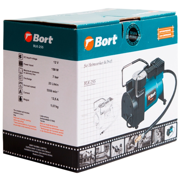 Compresor auto Bort BLK-255 Blue 25 l/ min/ 7 bar photo 6