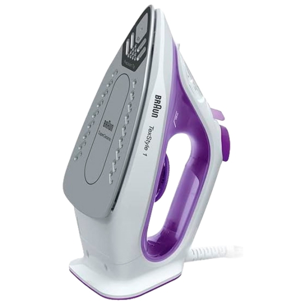 Fier de călcat Braun SI1080VI White 2000 W, 25 g/min, 0.22 l, Ceramică photo 2