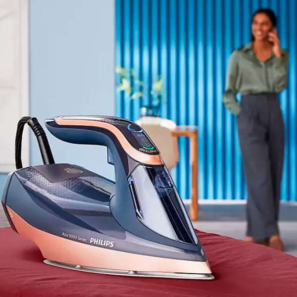 Fier de călcat Philips DST8050/20 Dark Blue 3000 W, 85 g/min, 0.35 l, SteamGlide Elite photo 5