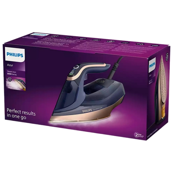 Fier de călcat Philips DST8050/20 Dark Blue 3000 W, 85 g/min, 0.35 l, SteamGlide Elite photo 8