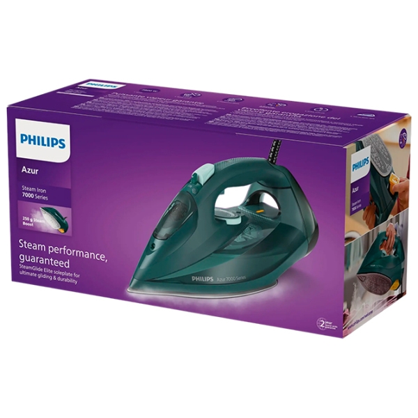 Fier de călcat Philips DST7050/70 Green 2800 W, 50 g/min, 0.3 l, Ceramică photo 8