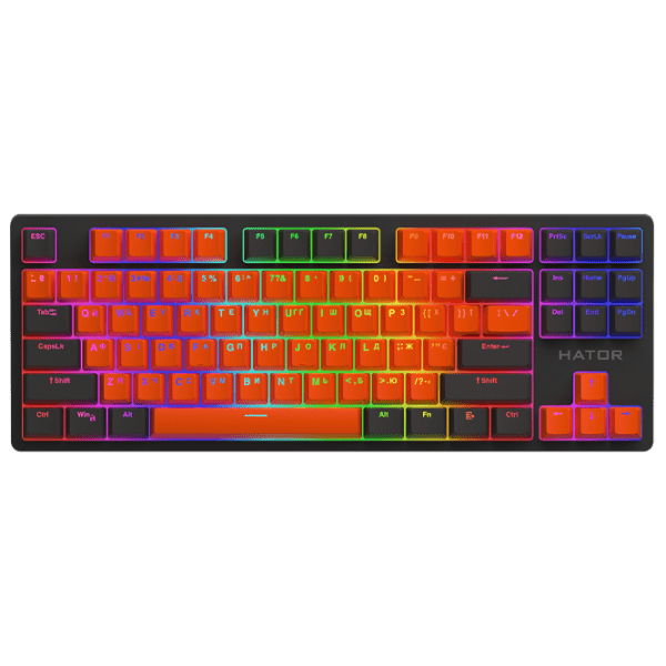 Tastatură Hator Rockfall 2 Mecha Signature Edition Black Gaming, Cu fir photo 1