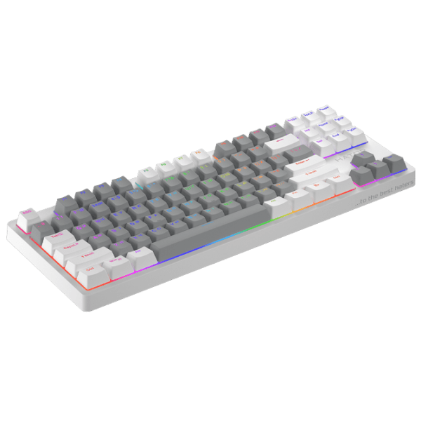 Tastatură Hator Rockfall 2 Mecha Signature Edition White Gaming, Cu fir photo 2